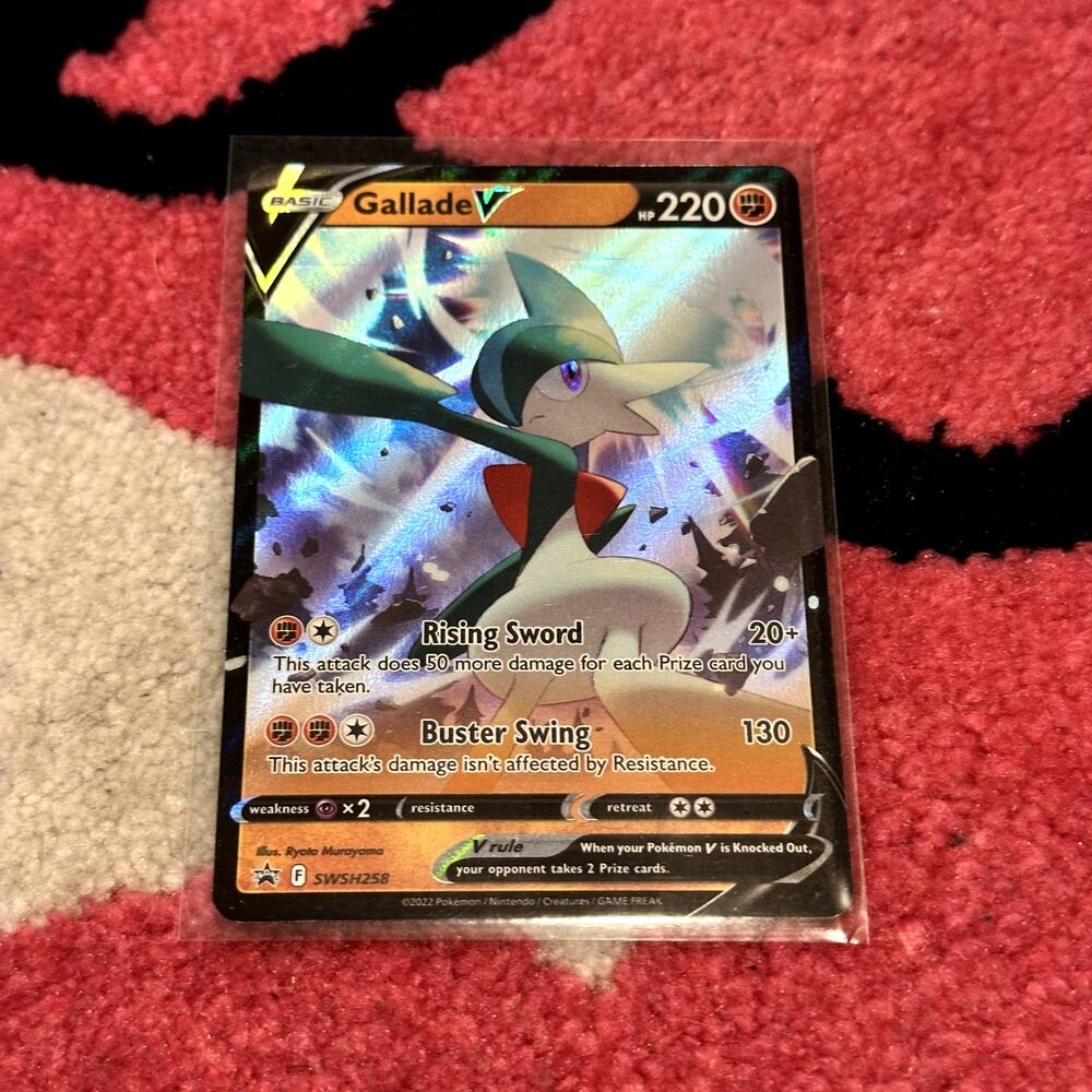 Gallade V #SWSH258 – Pokémon Promo – Full Art Holo – As Pictured